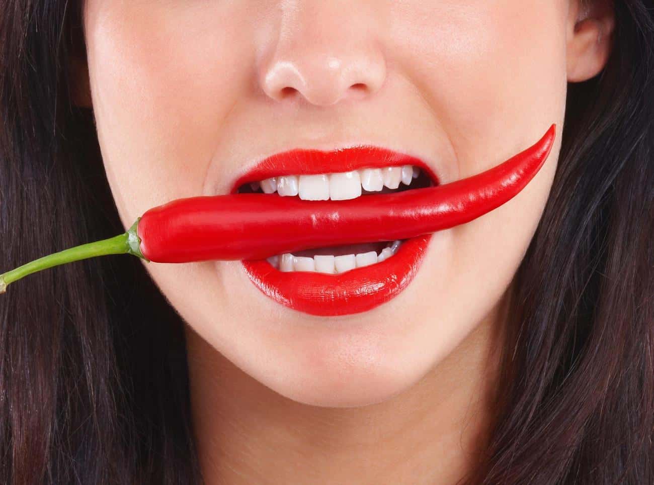 Close-up of a smile with immediate whitening results after treatment Derby